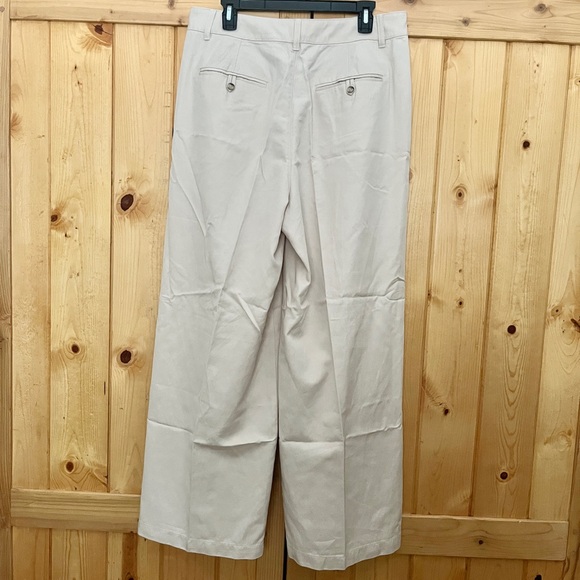 NWT Madewell Women’s The Harlow Wide Leg Khaki Pants Harvest Moon Sz 12 - Picture 2 of 9